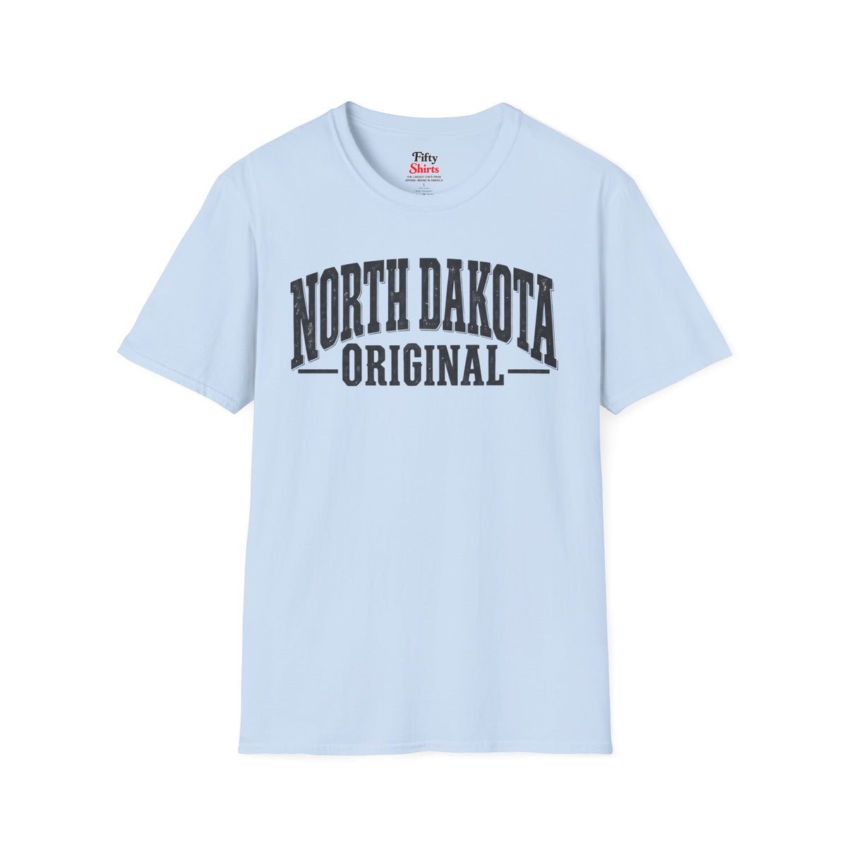 North Dakota Original Unisex Softstyle T Shirt State Name Graphic Tee