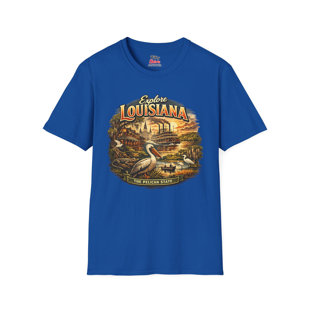 Explore Louisiana Unisex Softstyle T Shirt State Pride Graphic Tee Collections FS03