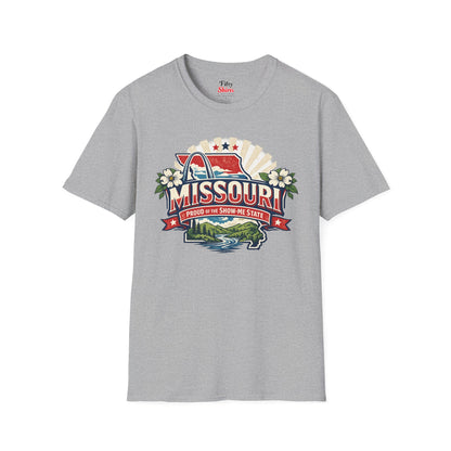 Missouri State Pride Unisex Softstyle T Shirt State Pride Graphic Tee Collections FS03