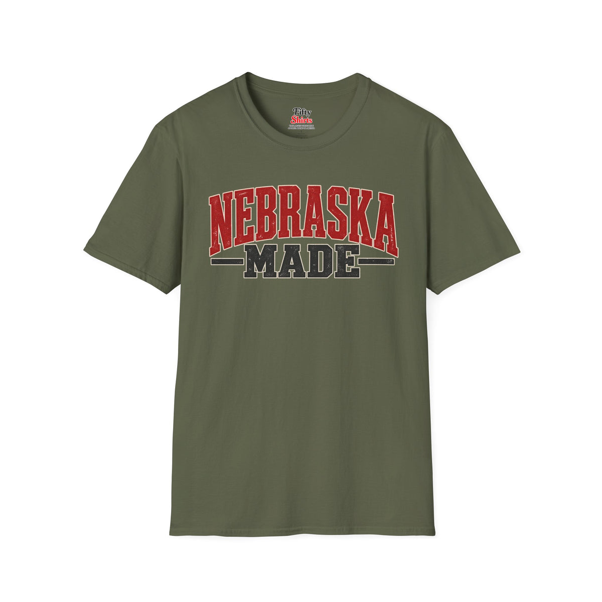 Nebraska Made Unisex Softstyle T Shirt State Name Graphic Tee