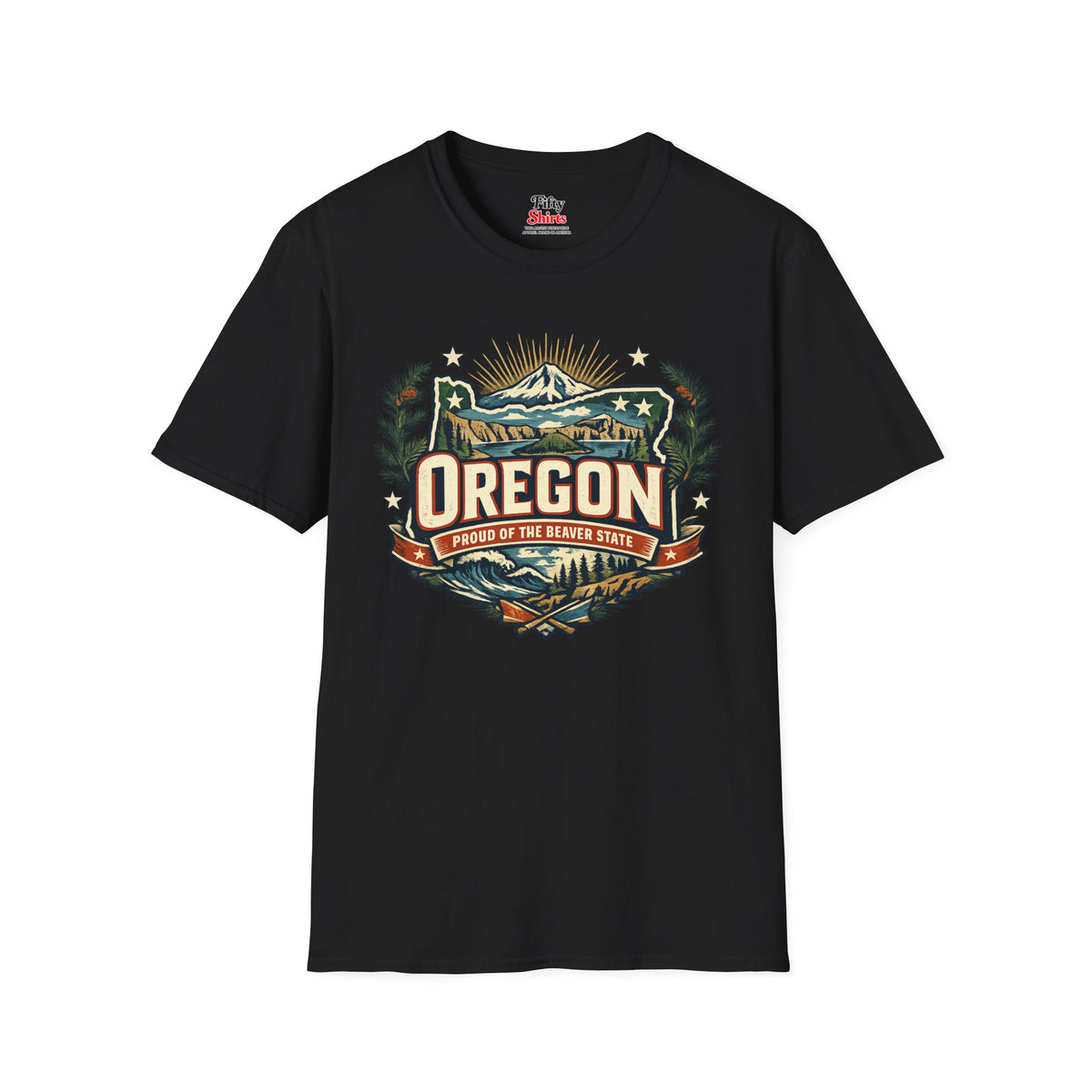 Oregon State Pride Unisex Softstyle T Shirt State Pride Graphic Tee Collections FS03