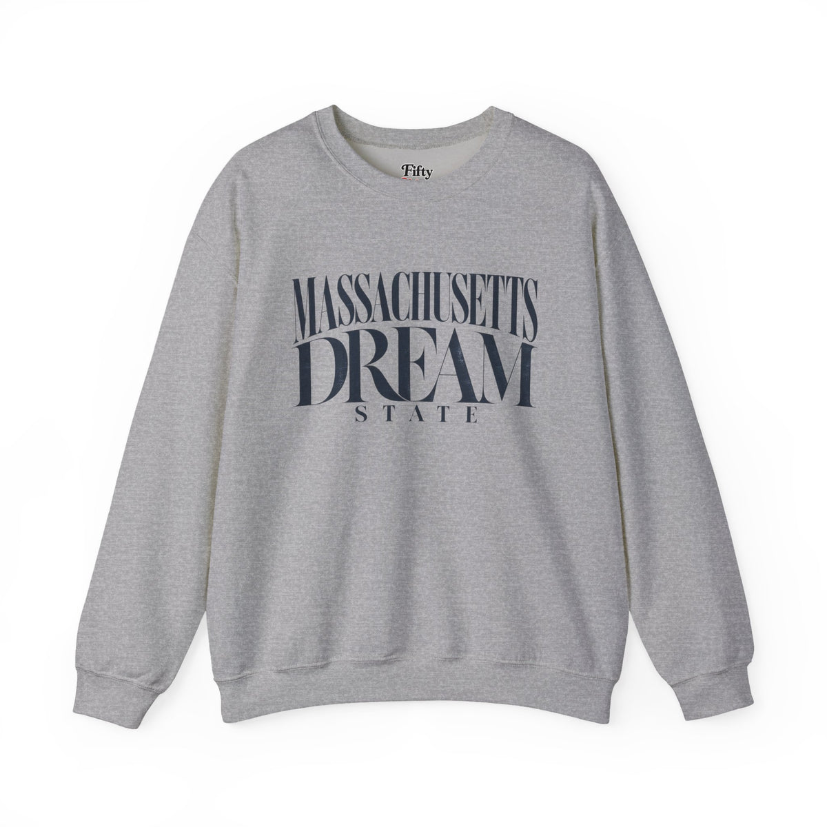 Massachusetts Dream State Unisex Crewneck Sweatshirt State Name Graphic