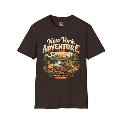 New York Outdoor Club Unisex Softstyle T Shirt State Pride Graphic Tee Collections FS03