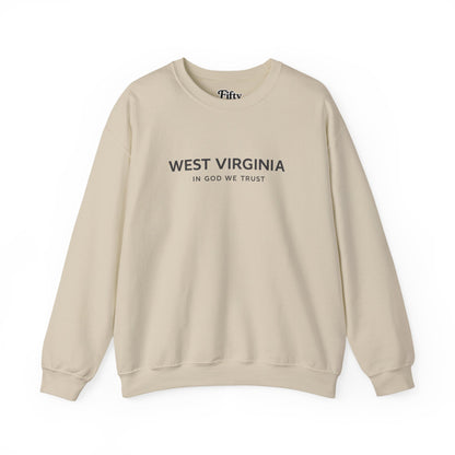 West Virginia All State In God We Trust Unisex Crewneck Sweatshirt