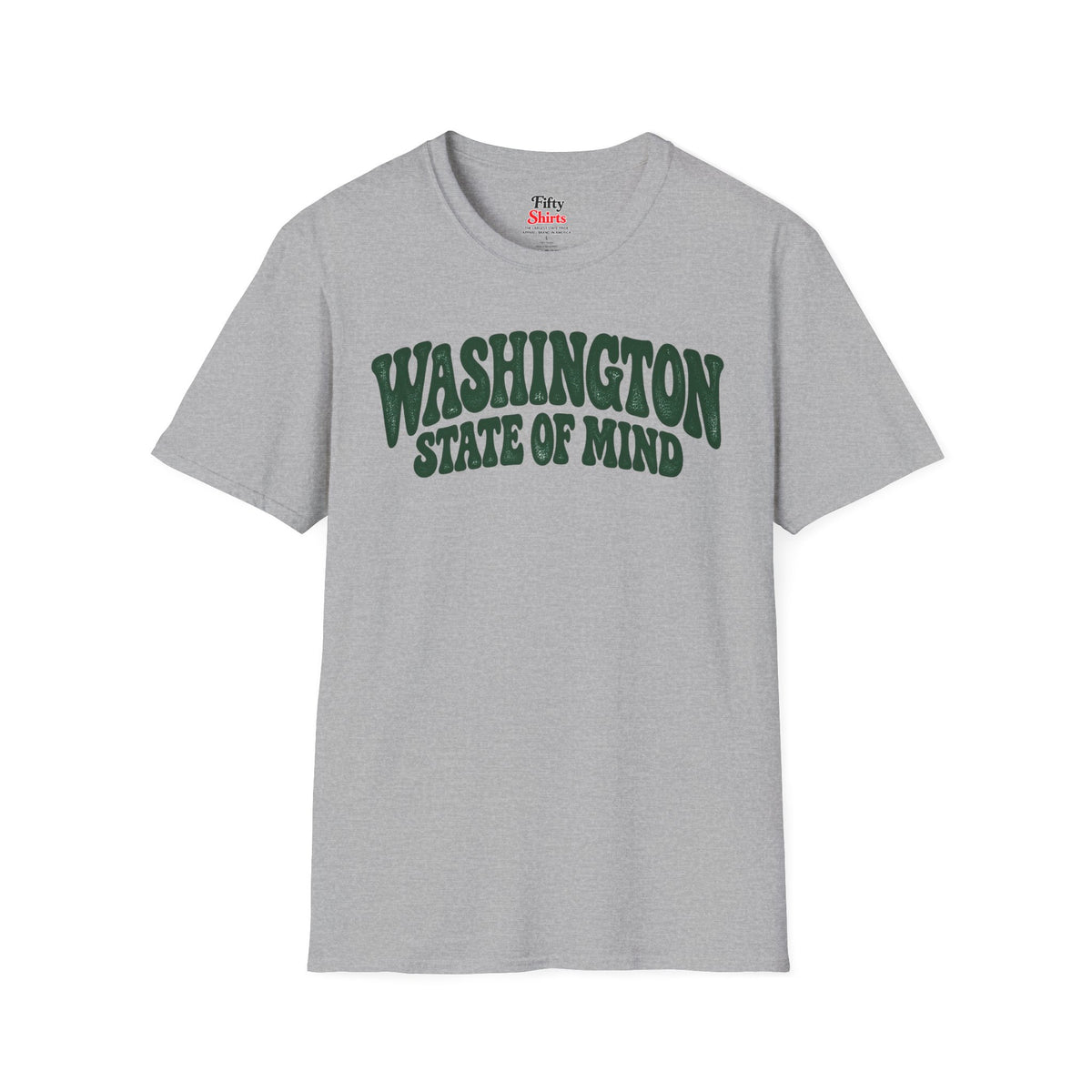 Washington State of Mind Unisex Softstyle T Shirt State Name Graphic Tee