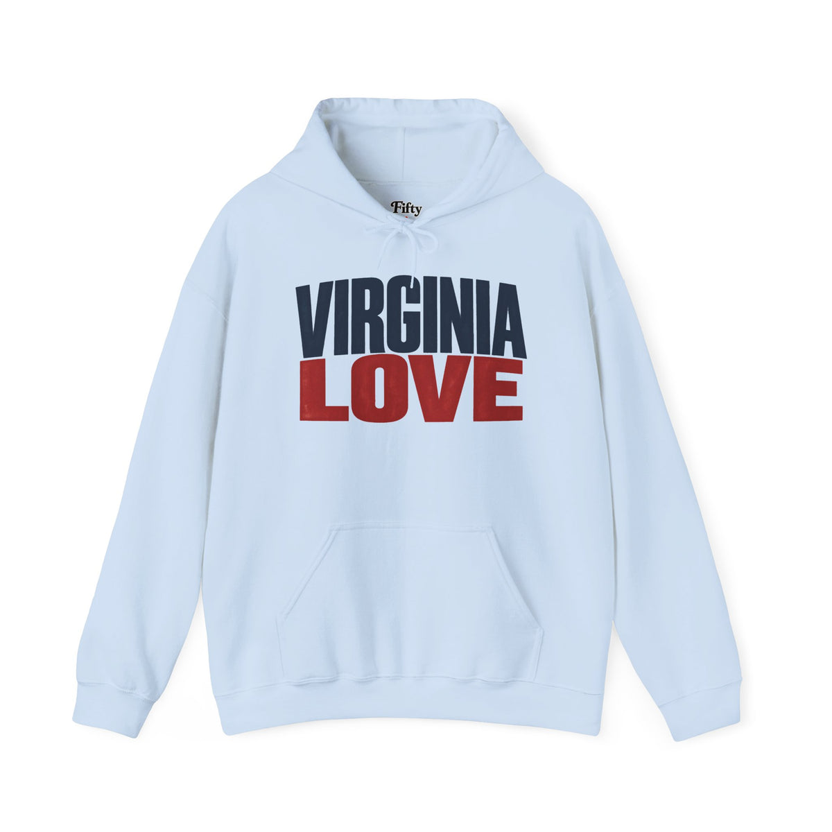 Virginia Love Unisex Hoodie State Name Graphic