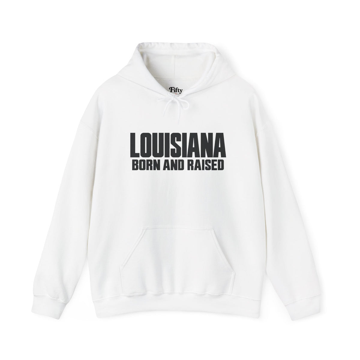 Louisiana Born and Raised Modern Unisex Hoodie Graphic