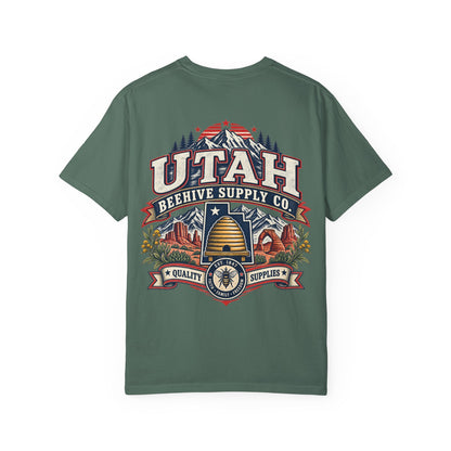 Utah Beehive Supply Co Unisex Comfort Color 1717 Streetwear Graphic Tee