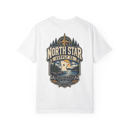 Minnesota North Star Supply Co. Unisex Comfort Color 1717 Streetwear Graphic Tee