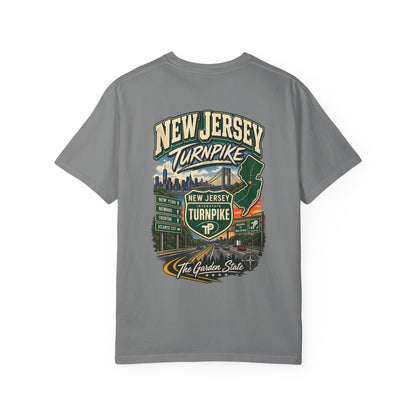 New Jersey Turnpike Unisex Comfort Color 1717 Streetwear Graphic Tee