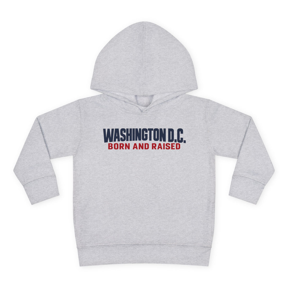 Washington DC Born and Raised Minimal Modern Unisex Toddler Pullover Fleece Hoodie