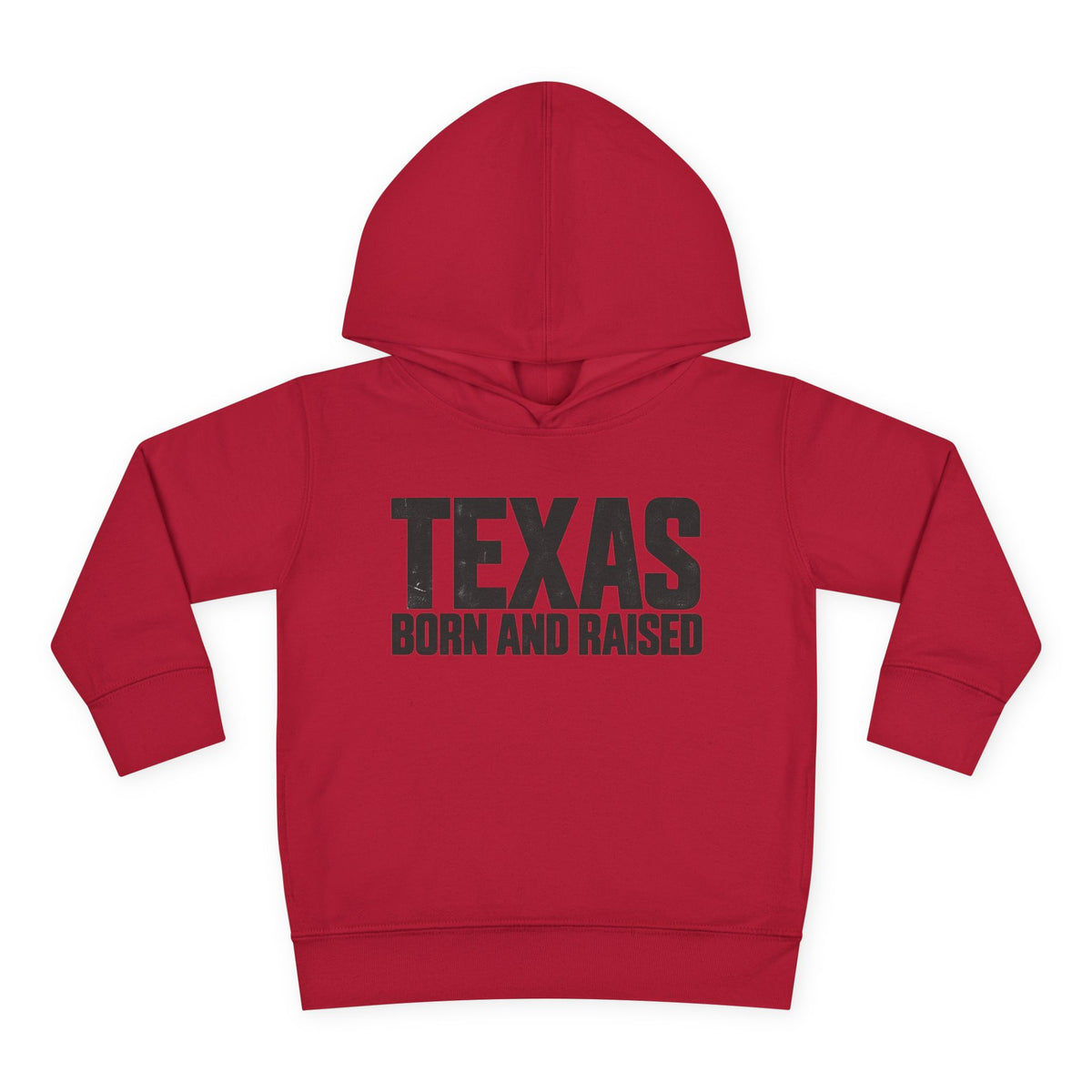 Texas Born and Raised Modern Minimal Unisex Toddler Pullover Fleece Hoodie