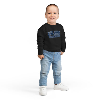 New Jersey Born and Raised Premium Collegiate Unisex Toddler Sweatshirt