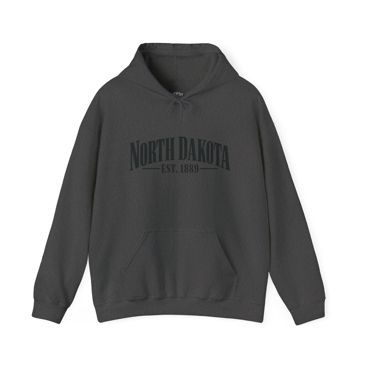 North Dakota Est. 1889 Unisex Hoodie State Name Graphic