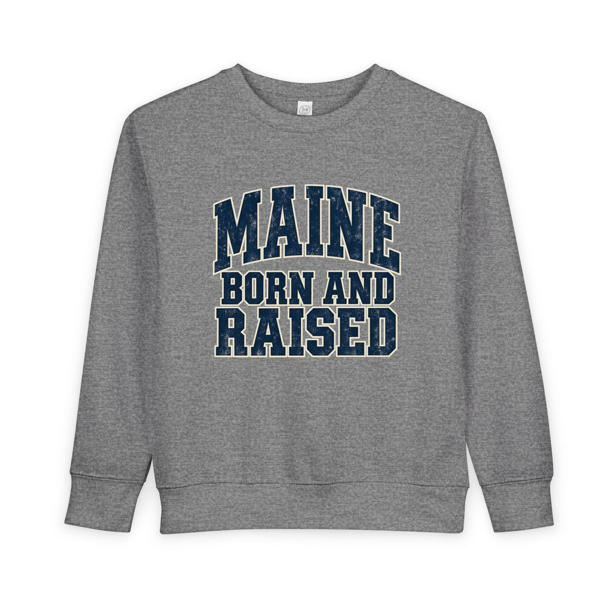 Maine Born and Raised Bold Athletic Unisex Toddler Sweatshirt