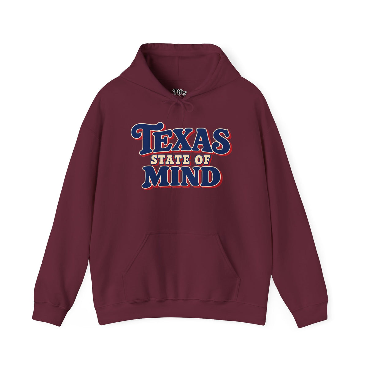 Texas State Of Mind Unisex Hoodie State Name Graphic