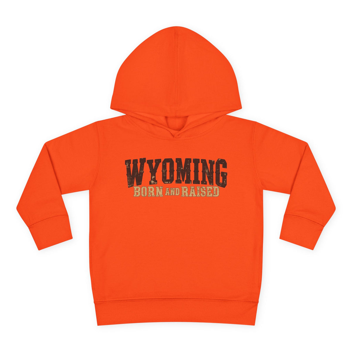 Wyoming Born and Raised Cowboy Heritage Unisex Toddler Pullover Fleece Hoodie