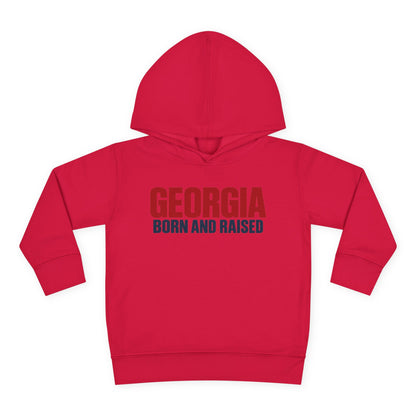 Georgia Born and Raised Minimal Modern Unisex Toddler Pullover Fleece Hoodie