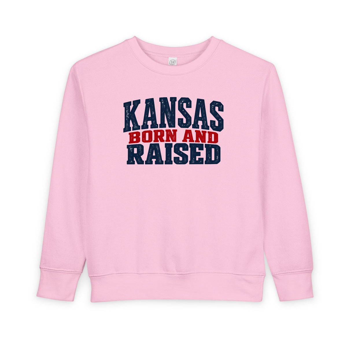 Kansas Born and Raised Classic Heritage Unisex Toddler Sweatshirt
