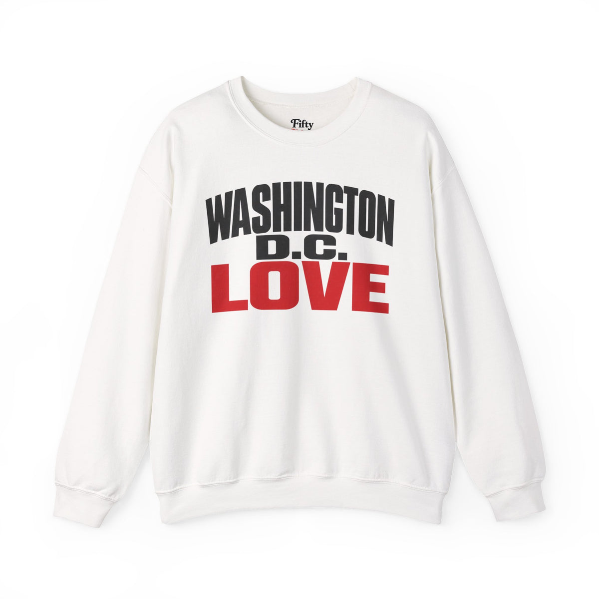 Washington DC Love Unisex Crewneck Sweatshirt State Name Graphic