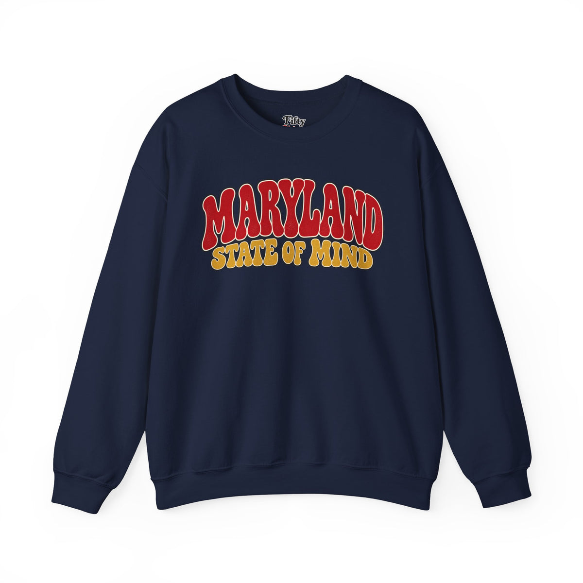 Maryland State of Mind Unisex Crewneck Sweatshirt State Name Graphic
