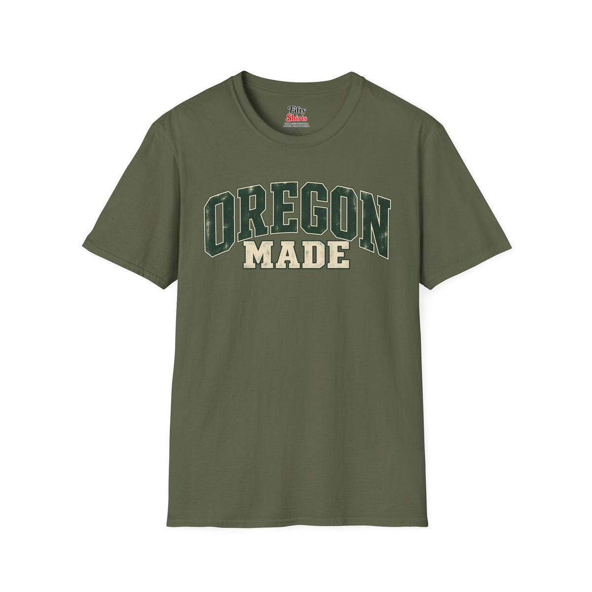 Oregon Made Unisex Softstyle T Shirt State Name Graphic Tee