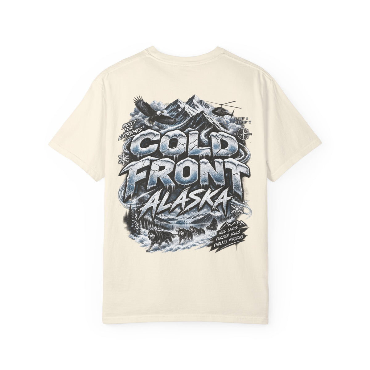 Alaska Cold Front  Unisex Comfort Color 1717 Streetwear Graphic Tee