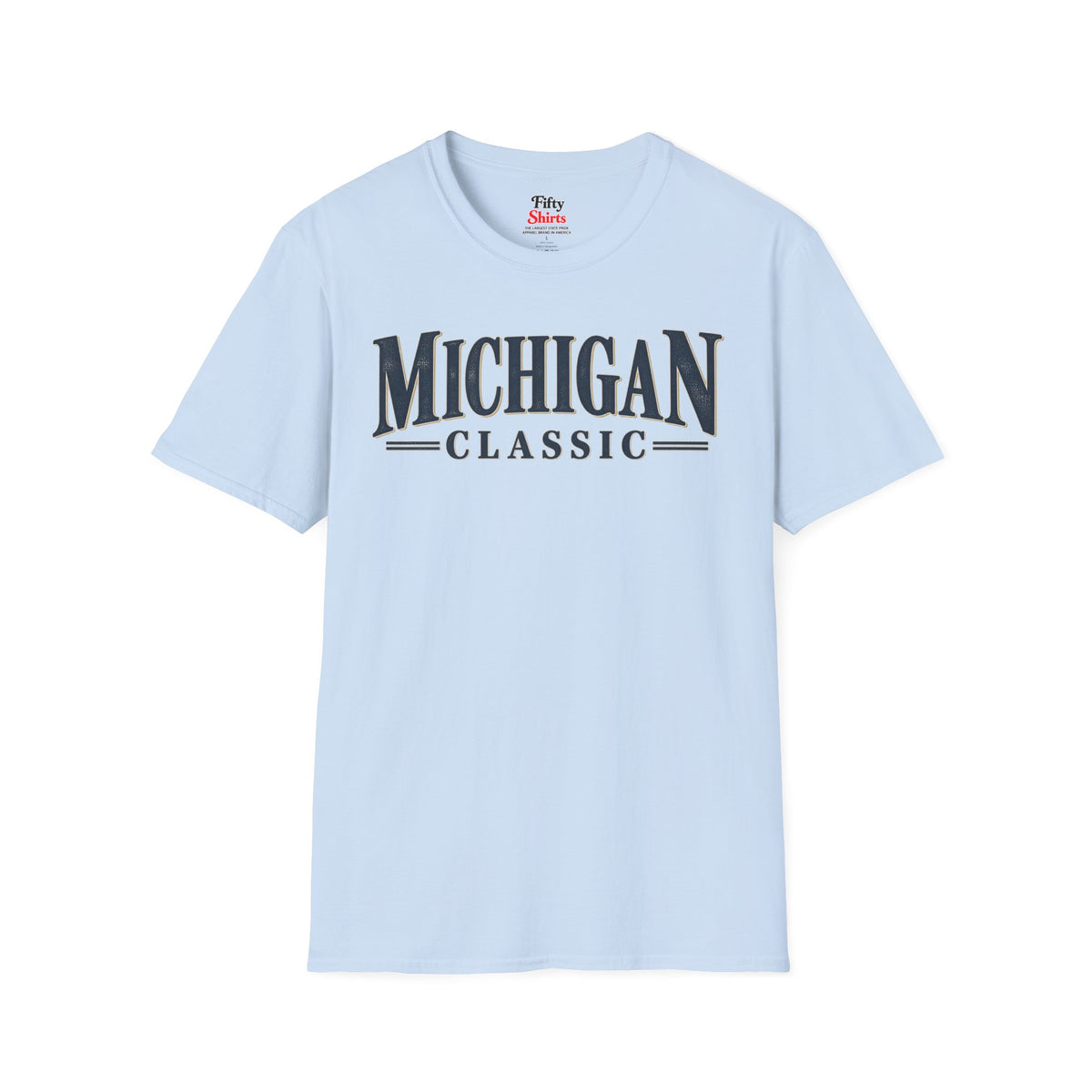 Michigan Classic Unisex Softstyle T Shirt State Name Graphic Tee