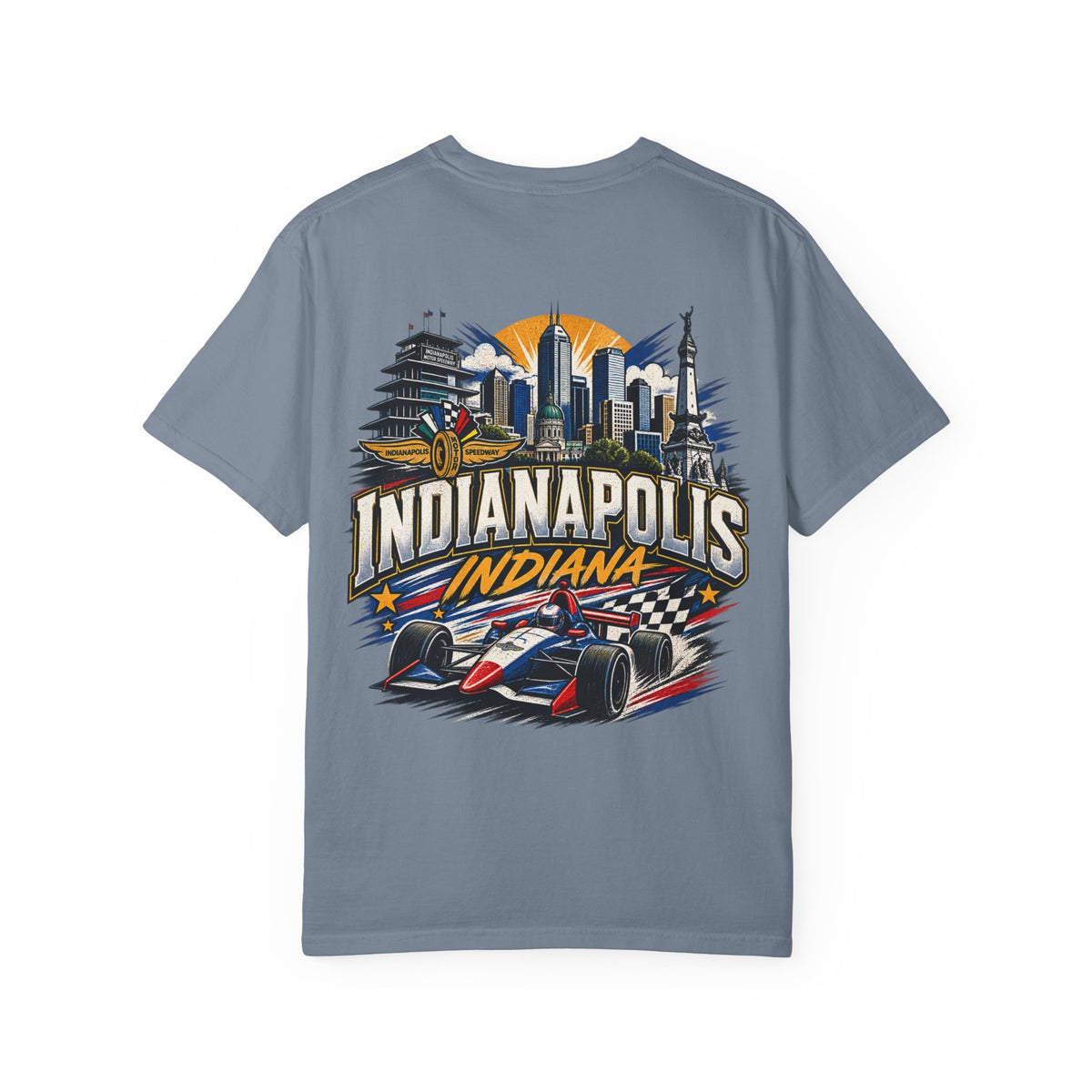 Indianapolis Indiana Unisex Comfort Color 1717 Streetwear Graphic Tee