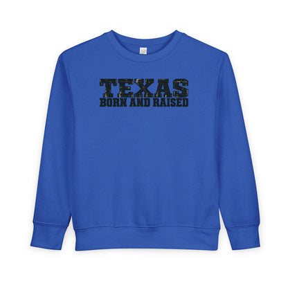 Texas Born and Raised Workwear Unisex Toddler Sweatshirt