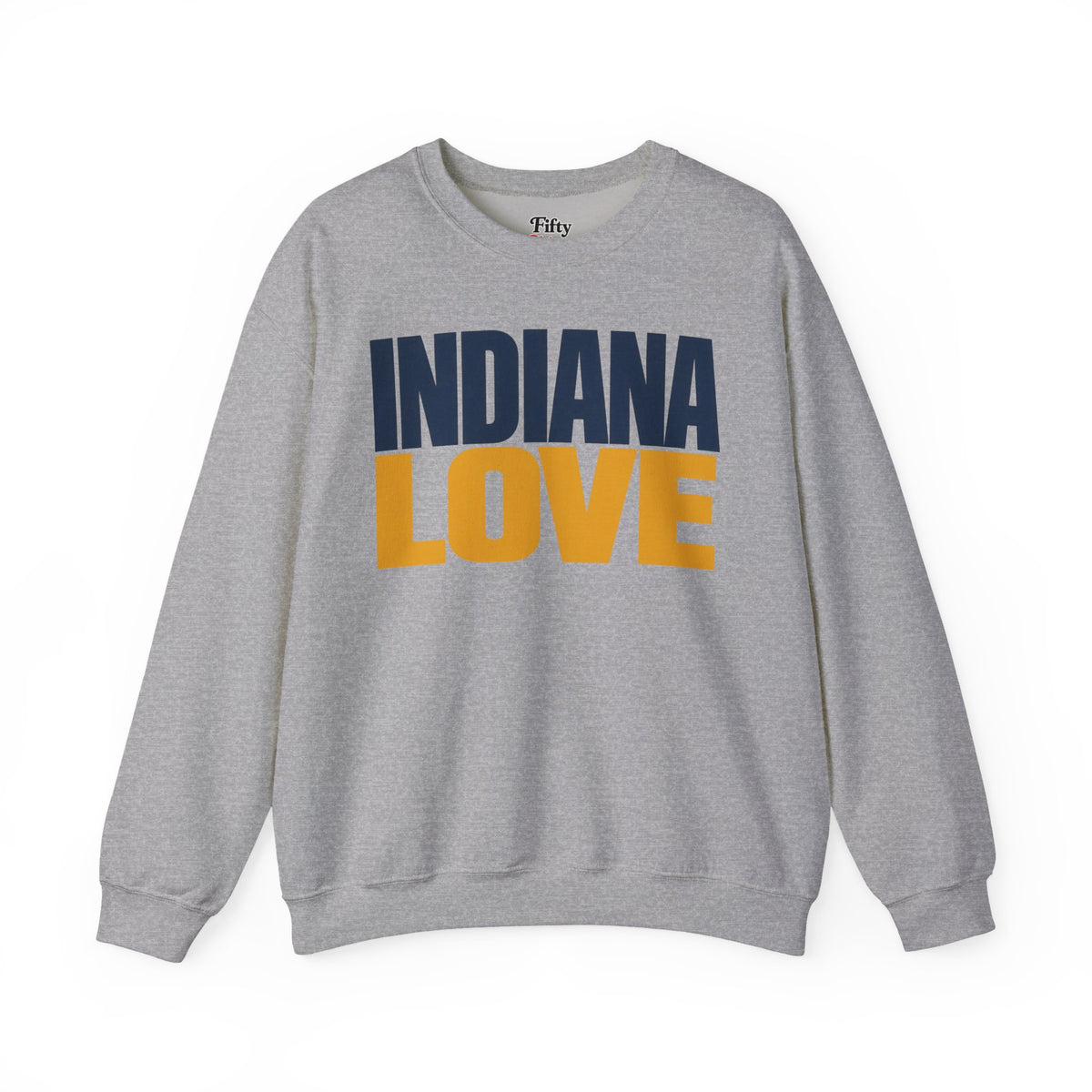 Indiana Love Unisex Crewneck Sweatshirt State Name Graphic