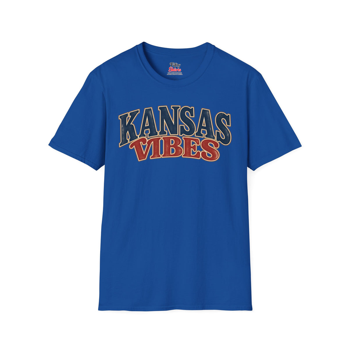 Kansas Vibes Unisex Softstyle T Shirt State Name Graphic Tee