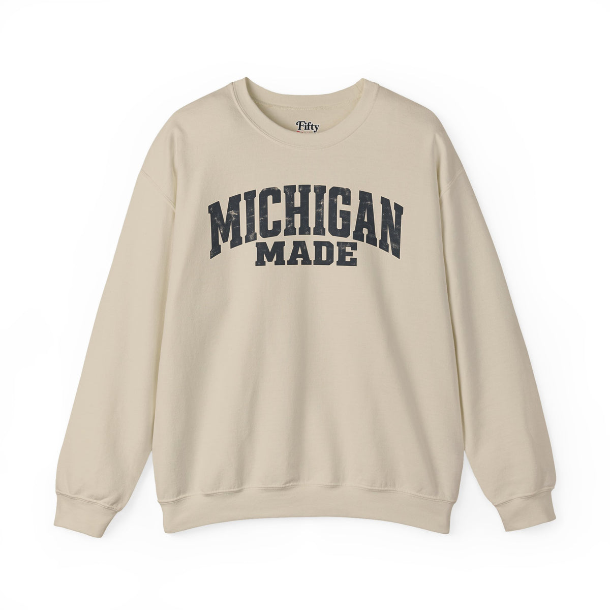 Michigan Made Unisex Crewneck Sweatshirt State Name Graphic