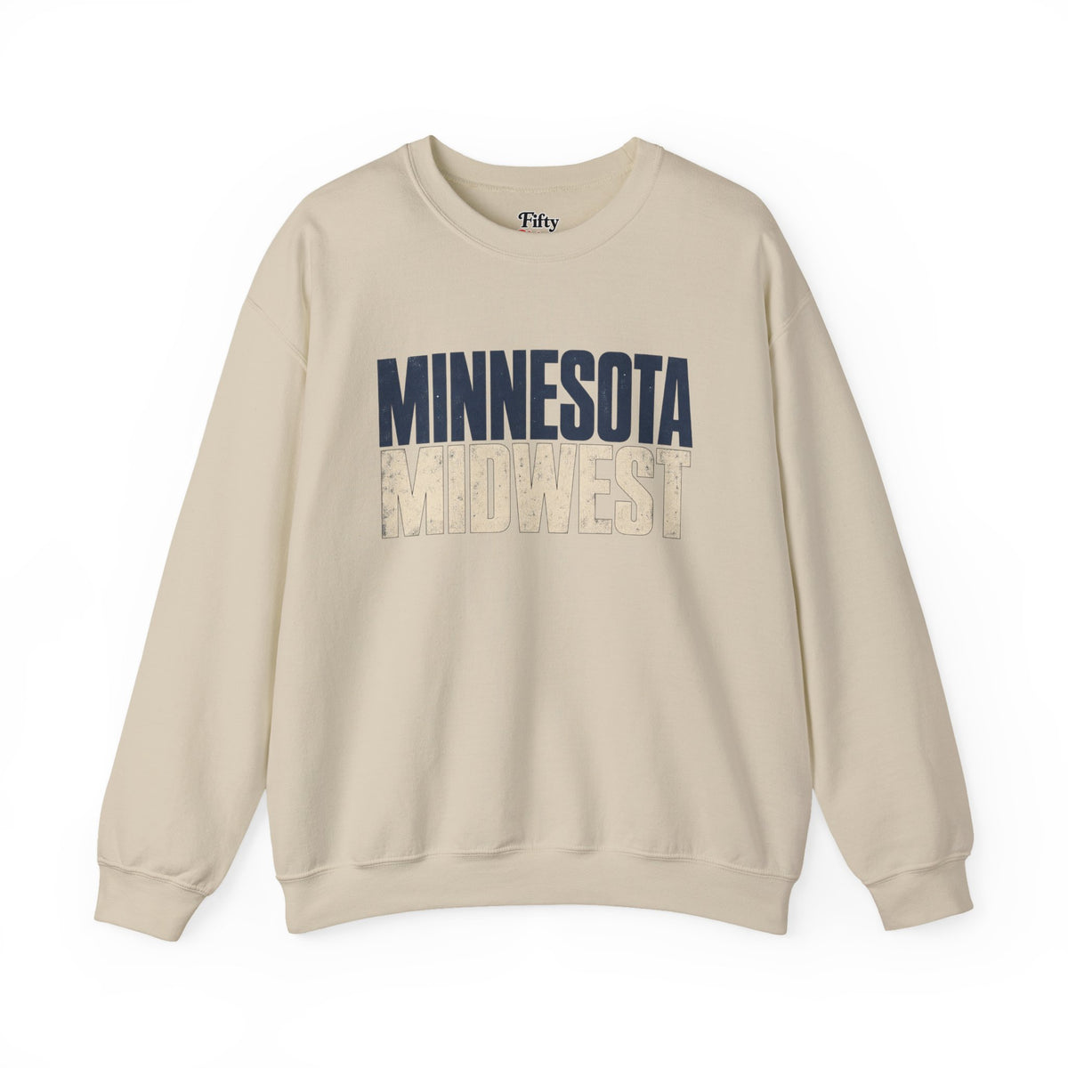 Minnesota Midwest Unisex Crewneck Sweatshirt State Name Graphic