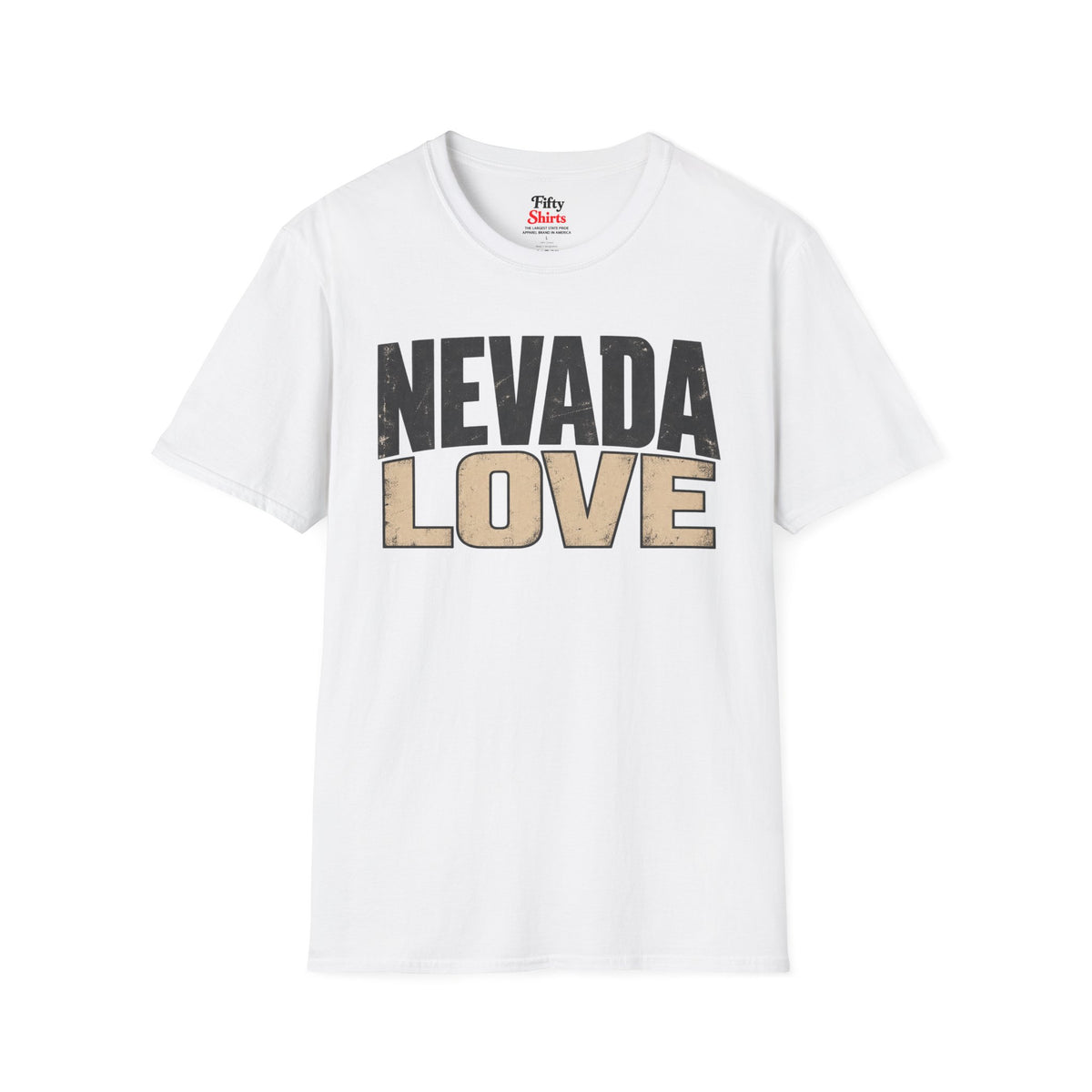 Nevada Love Unisex Softstyle T Shirt State Name Graphic Tee