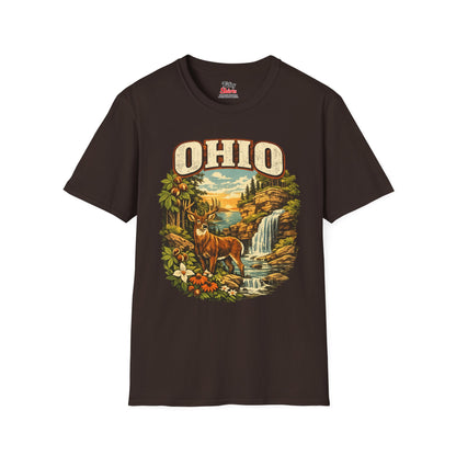 Ohio Wildlife Unisex Softstyle T Shirt State Pride Graphic Tee Collections FS03