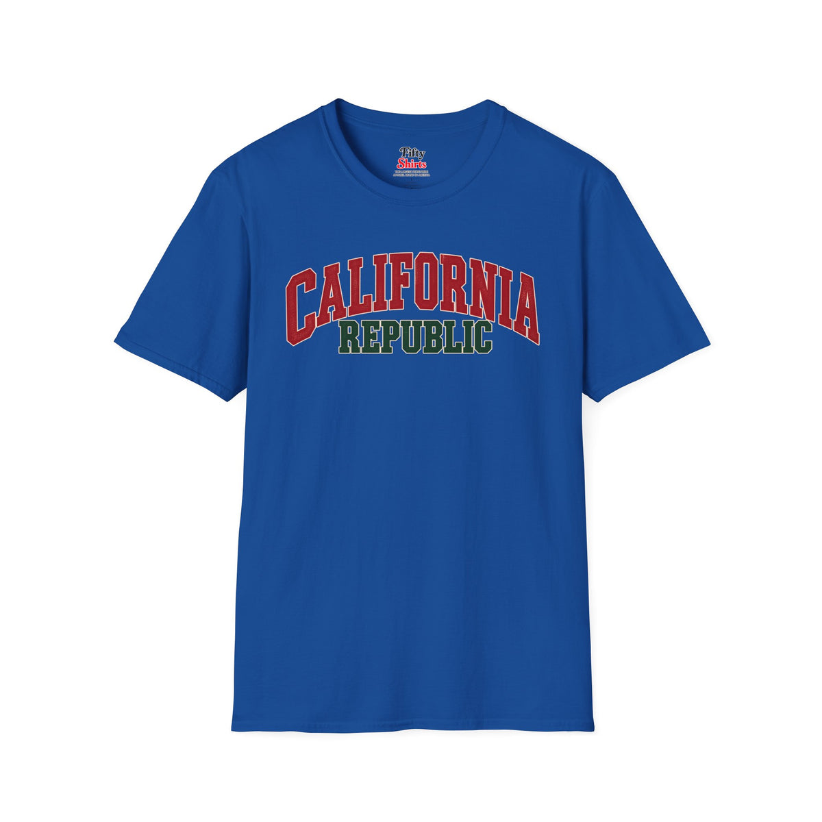 California Republic Unisex Softstyle T Shirt State Name Graphic Tee