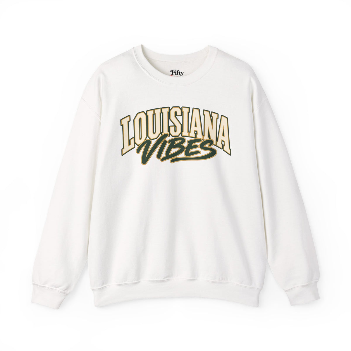 Louisiana Vibes Unisex Crewneck Sweatshirt State Name Graphic