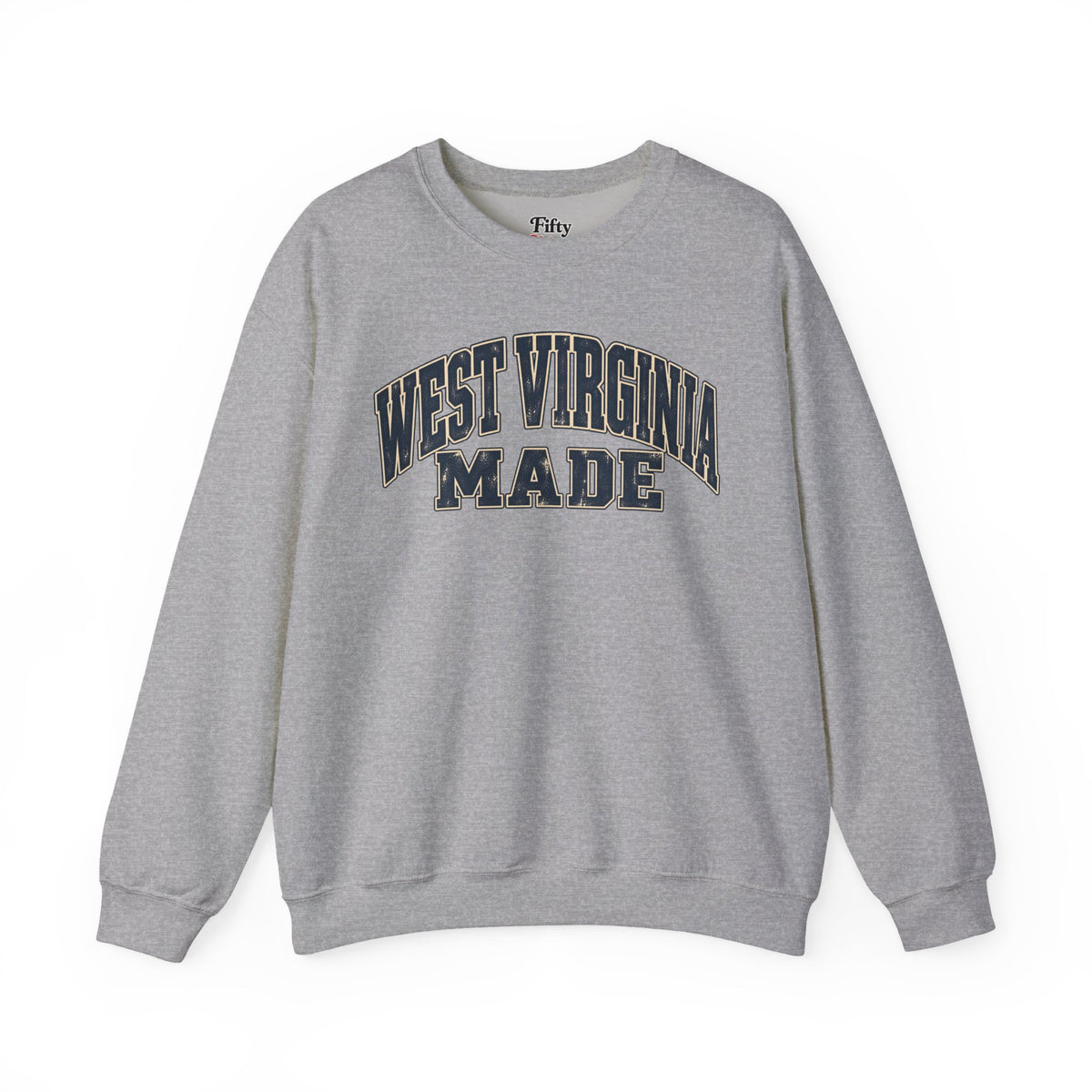 West Virginia Made Unisex Crewneck Sweatshirt State Name Graphic