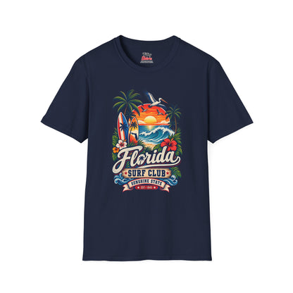 Florida Surf Club Unisex Softstyle T Shirt State Pride Graphic Tee Collections FS03