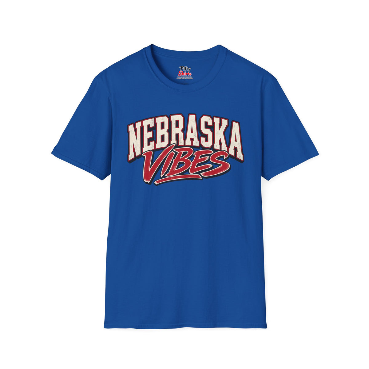 Nebraska Vibes Unisex Softstyle T Shirt State Name Graphic Tee