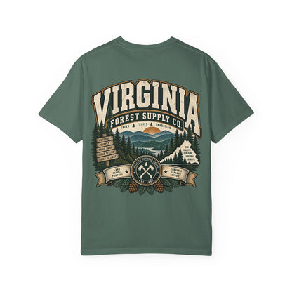 Virginia Forest Supply Co Unisex Comfort Color 1717 Streetwear Graphic Tee