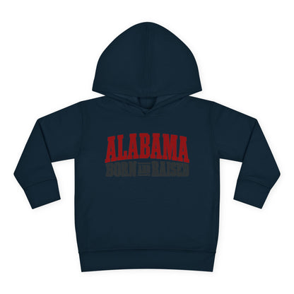 Alabama Born and Raised Rugged Workwear Unisex Toddler Pullover Fleece Hoodie