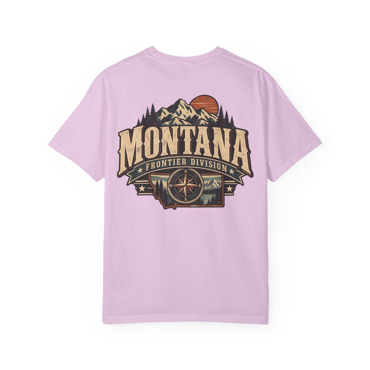 Montana Frontier Division Unisex Comfort Color 1717 Streetwear Graphic Tee