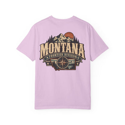 Montana Frontier Division Unisex Comfort Color 1717 Streetwear Graphic Tee