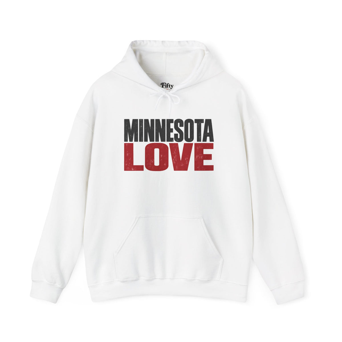 Minnesota Love Unisex Hoodie State Name Graphic