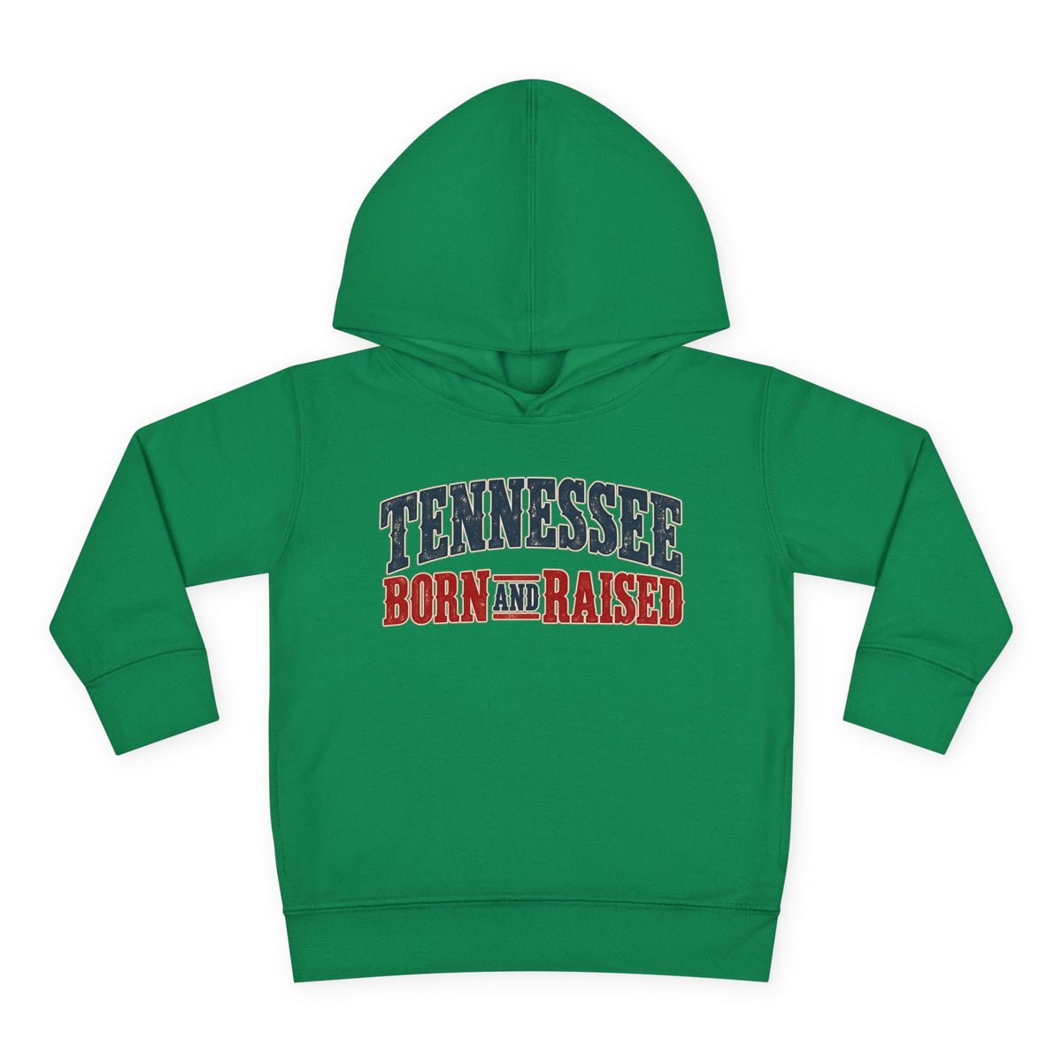 Tennessee Born and Raised Vintage Americana Unisex Toddler Pullover Fleece Hoodie