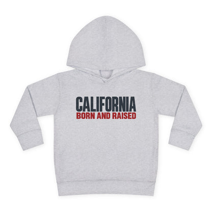 California Born and Raised Minimal Modern Unisex Toddler Pullover Fleece Hoodie