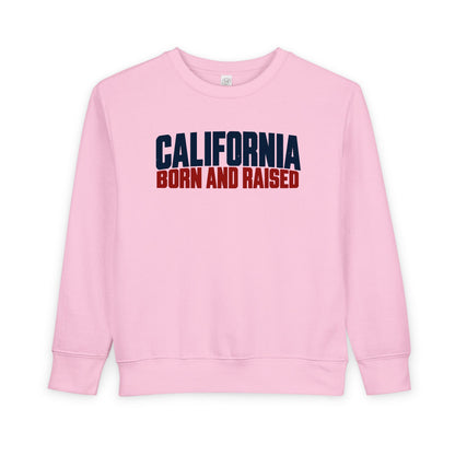 California Born and Raised Workwear Unisex Toddler Sweatshirt