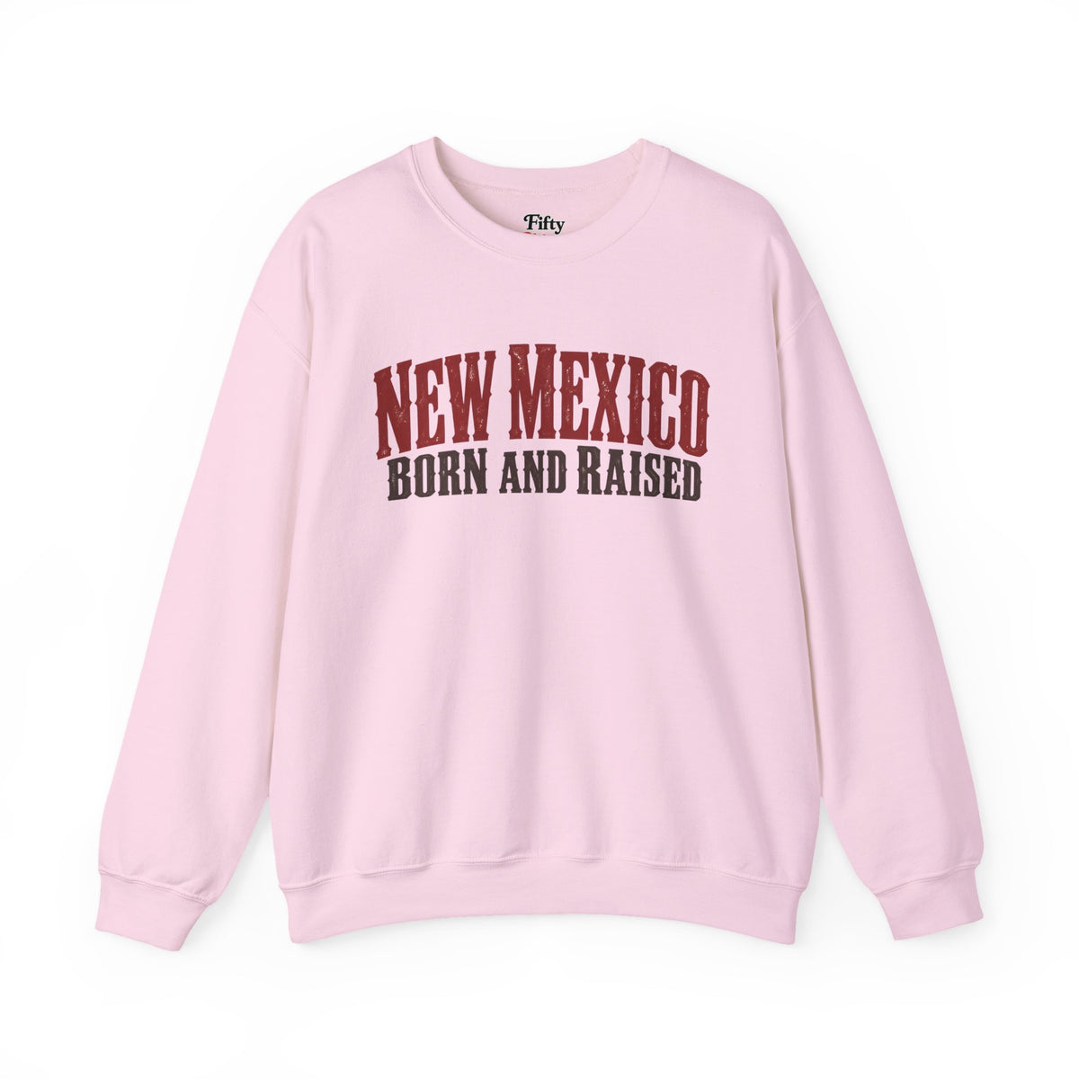 New Mexico Born and Raised Western Ranch Style Unisex Sweatshirt Graphic